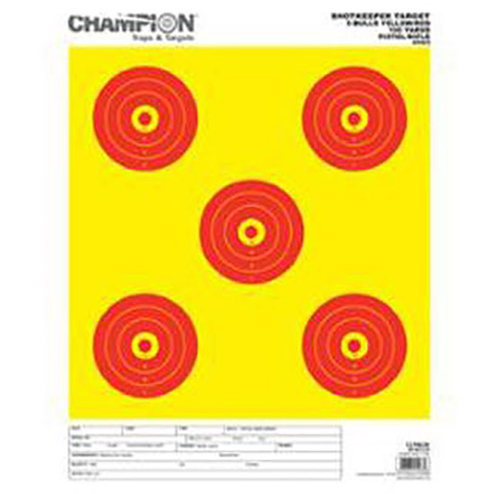 CHAMP SHOTKEEPER 5 BULLS YELLOW LARGE 12PK (12) - Sale